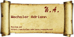 Wechsler Adrienn névjegykártya